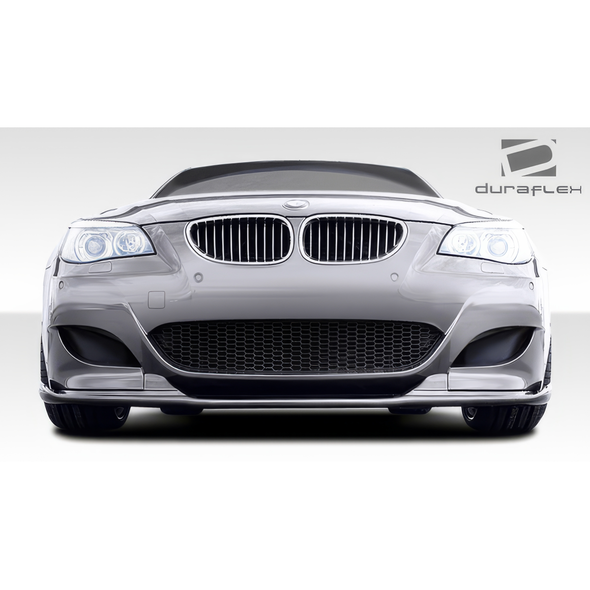 Modify your BMW 5-Series 2006 with our Exterior/Front Bumpers or Lips - Front view of vehicle at eye level angle