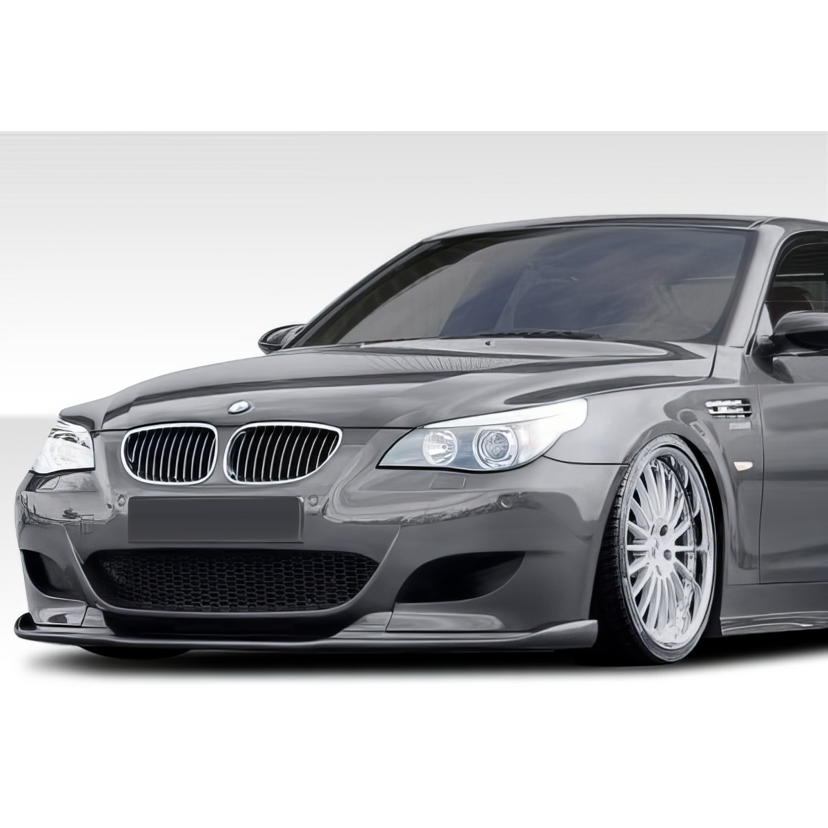 Modify your BMW 5-Series 2006 with our Exterior/Front Bumpers or Lips - The image shows a front angle view of the vehicle