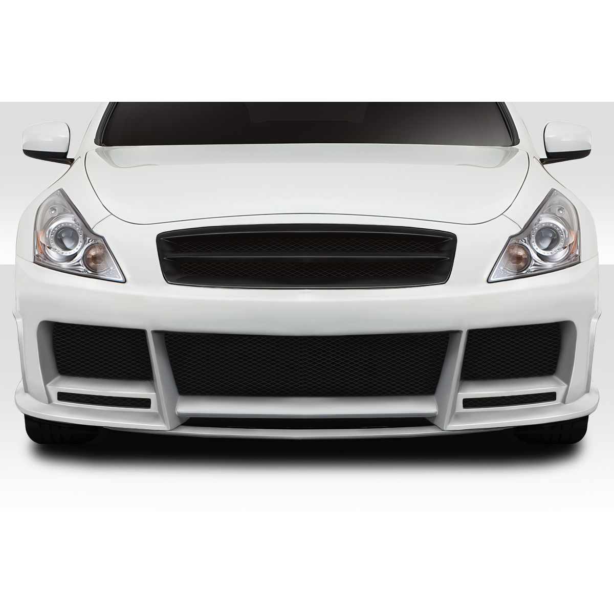 Modify your Infiniti G35 2010 with our Exterior/Front Bumpers or Lips - Front view of bumper at head on angle