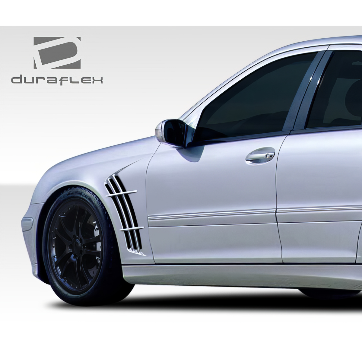 Modify your Mercedes-Benz C230 2001 with our Exterior/Fenders - Side profile angle showing vehicle fender details