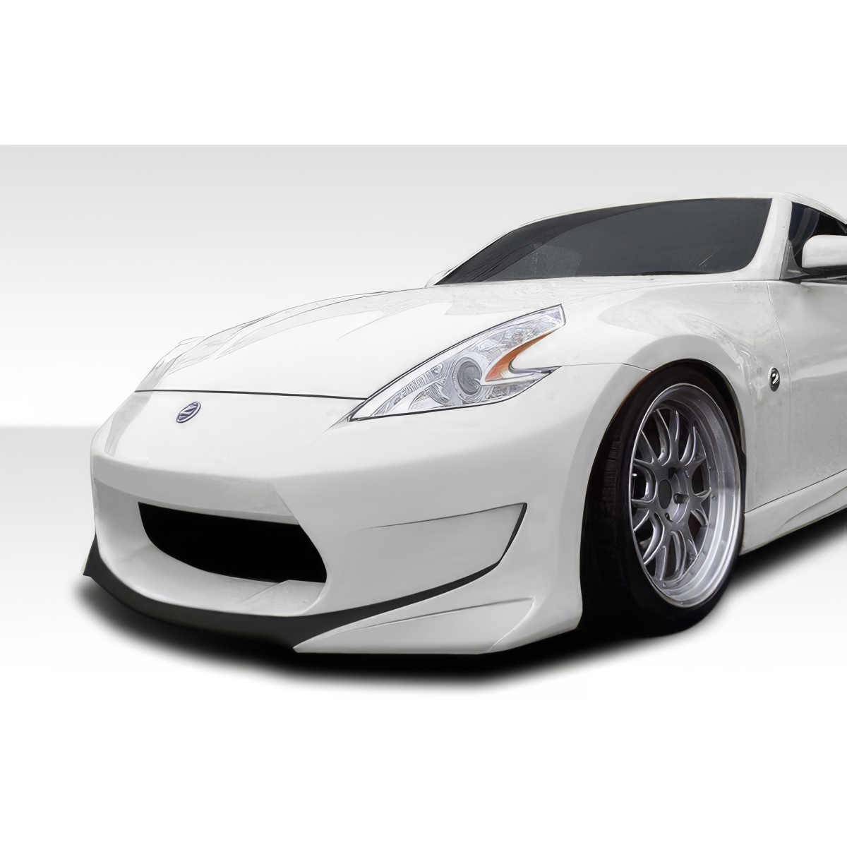 Modify your Nissan 370Z 2009 with our Exterior/Complete Body Kits - Front angle view of the Nissan 370Z vehicle