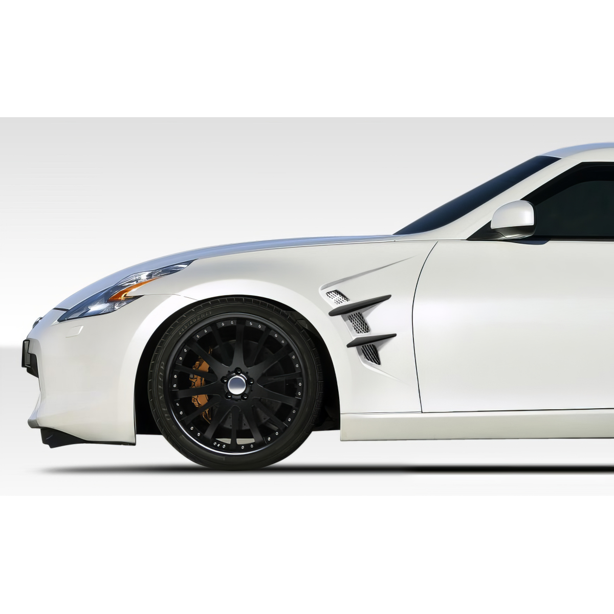 Modify your Nissan 370Z 2009 with our Exterior/Fenders - Side view at an angle showing fender design