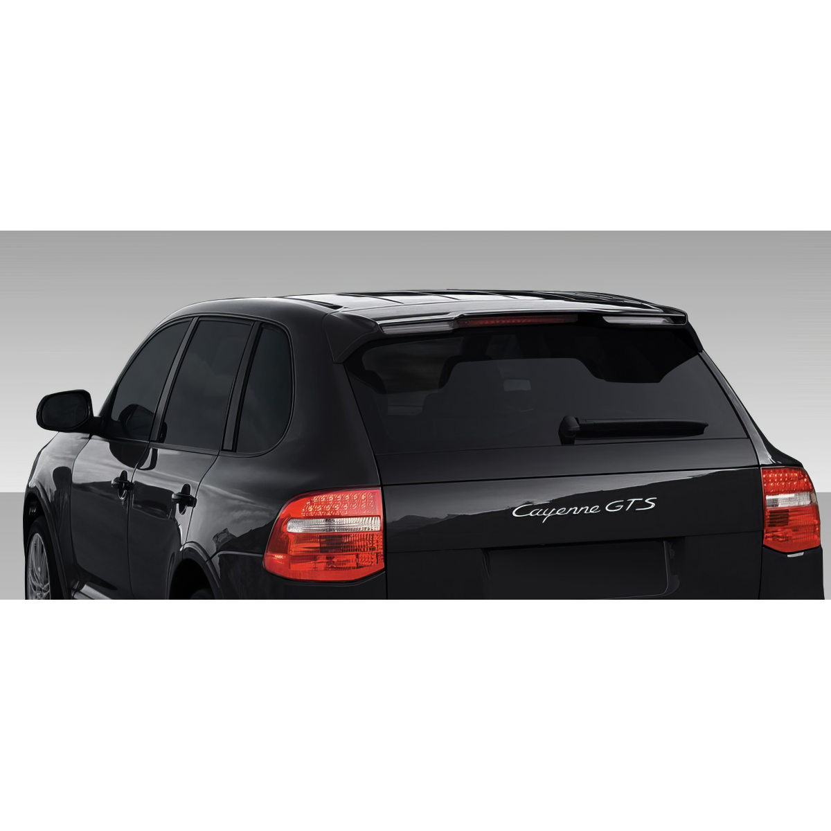 Modify your Porsche Cayenne 2003 with our Exterior/Wings - Rear angle view of the vehicle showing wing