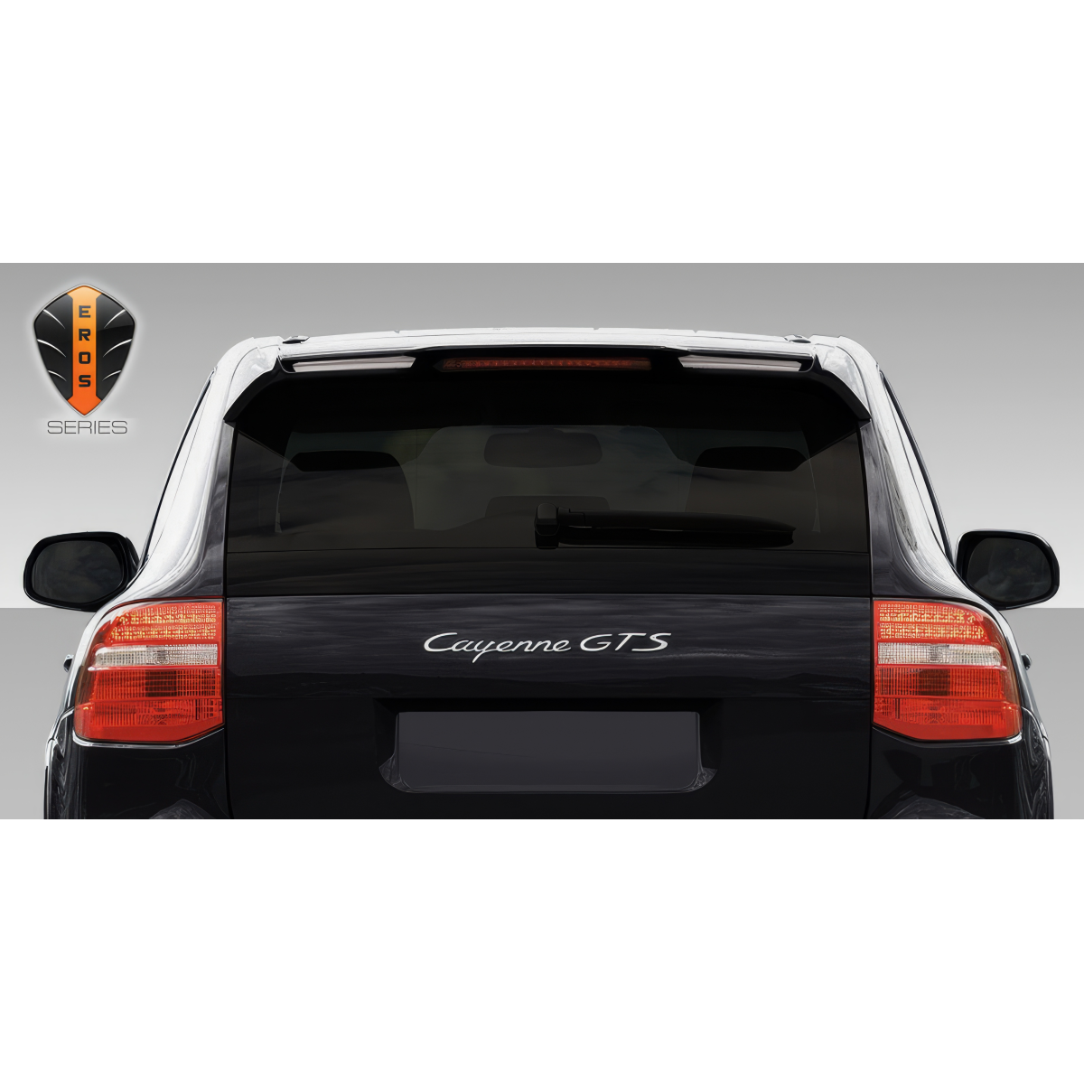 Modify your Porsche Cayenne 2003 with our Exterior/Wings - Rear view angle of the Porsche Cayenne