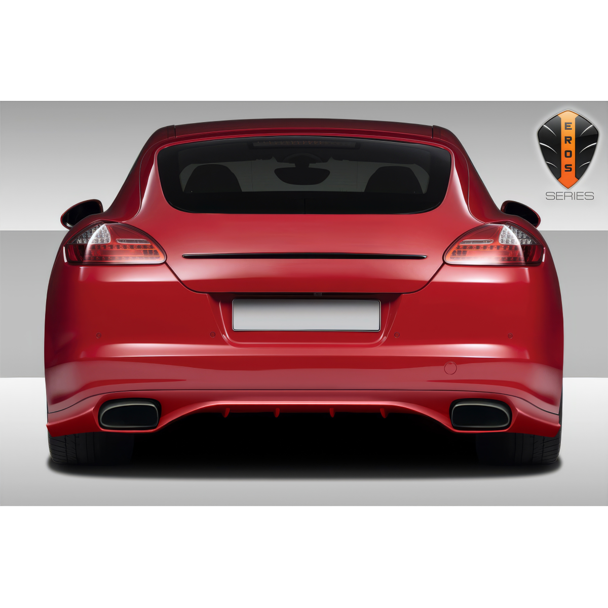 Modify your Porsche Panamera 2010 with our Exterior/Complete Body Kits - View from rear at a straight angle