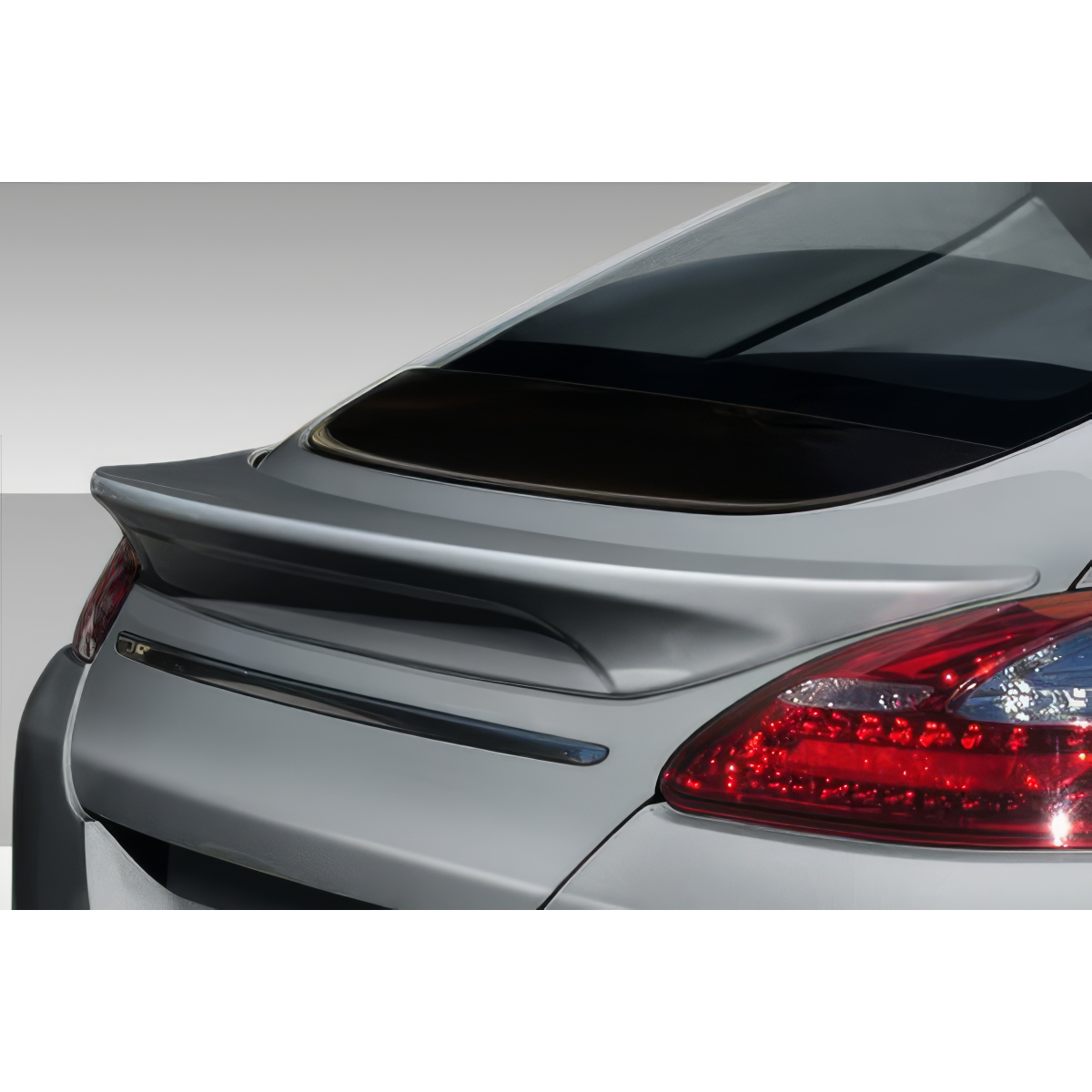 Modify your Porsche Panamera 2010 with our Exterior/Wings - Rear view angle of Porsche Panamera spoiler