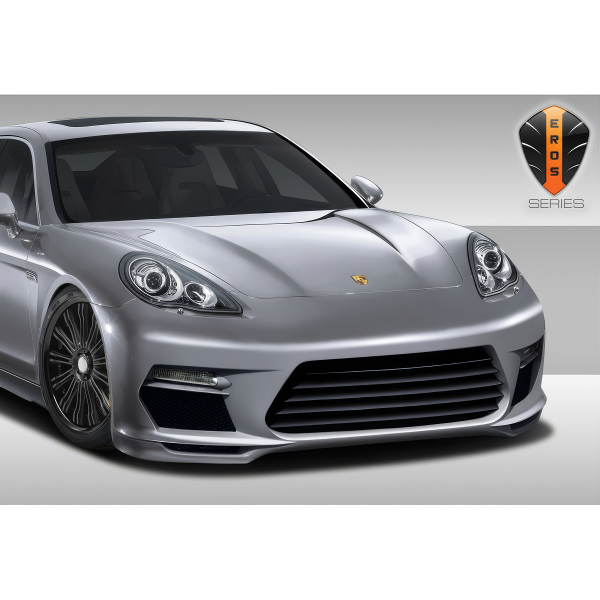 Modify your Porsche Panamera 2010 with our Exterior/Front Bumpers or Lips - Front angle view of a Porsche Panamera