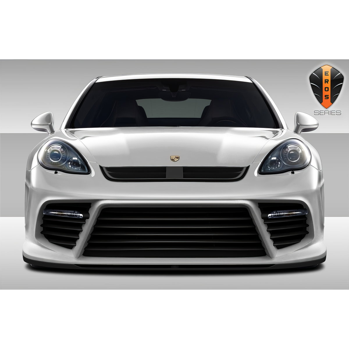 Modify your Porsche Panamera 2010 with our Exterior/Complete Body Kits - Front view of vehicle showcasing its sleek design