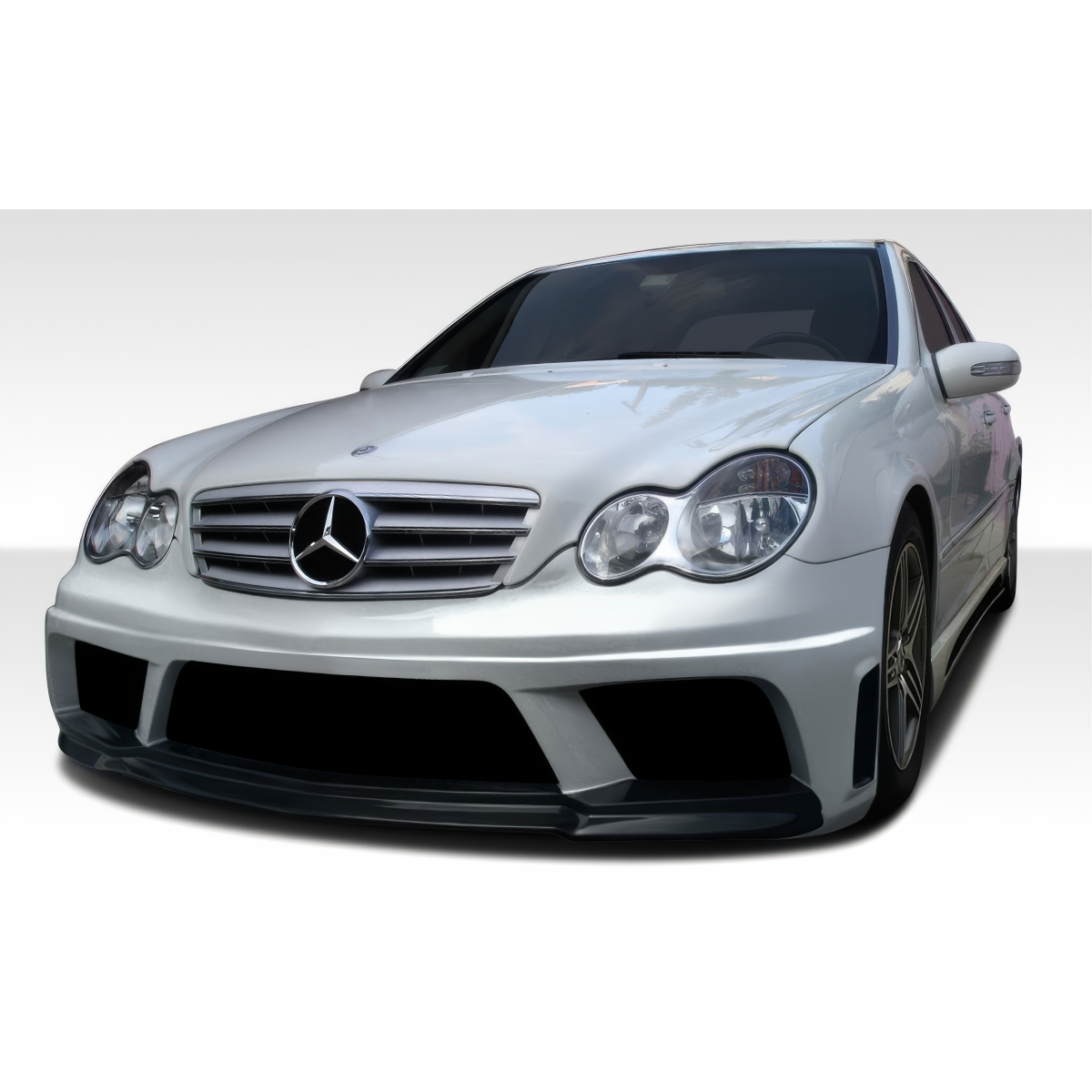 Modify your Mercedes-Benz C230 2001 with our Exterior/Complete Body Kits - Front angle view of the vehicle