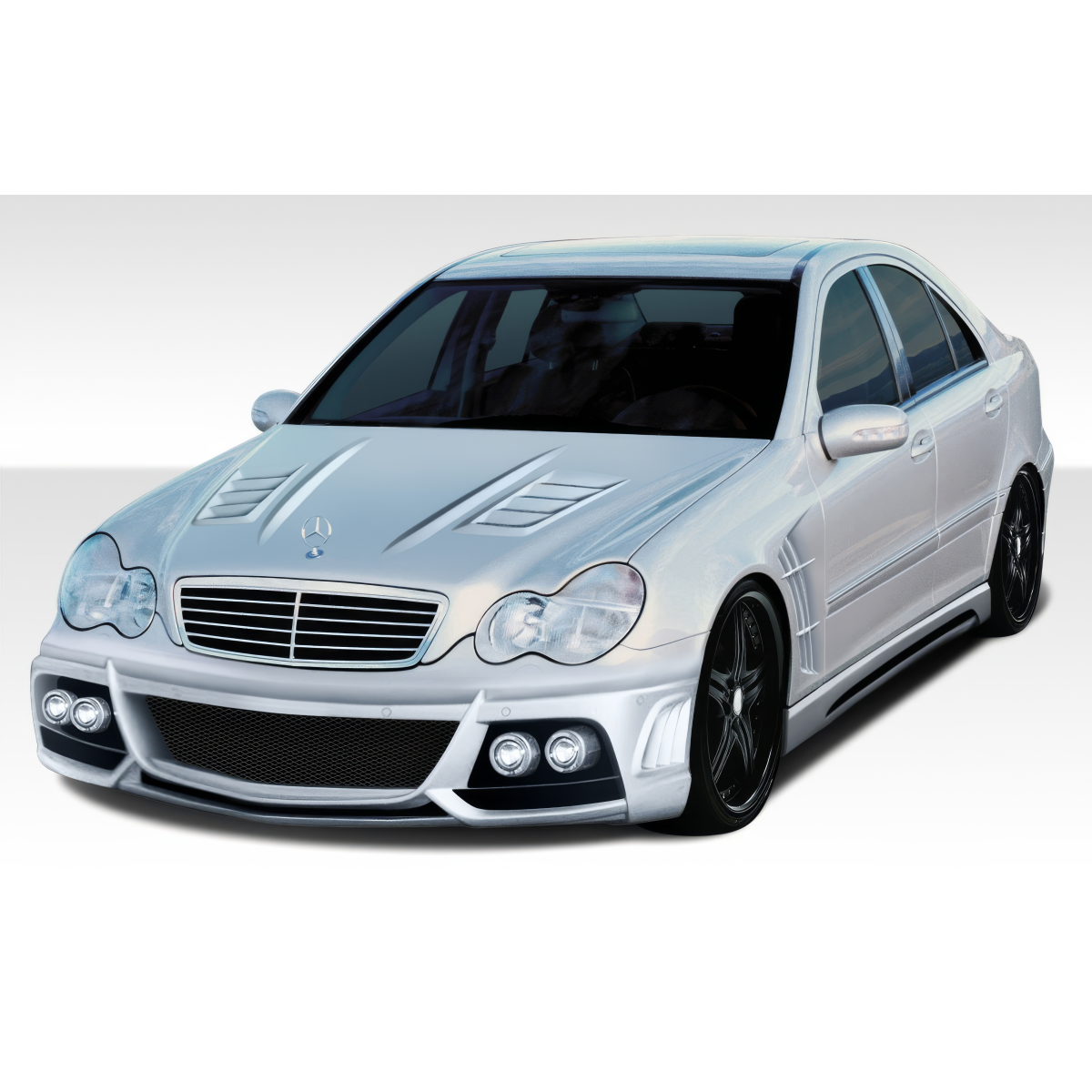 Modify your Mercedes-Benz C230 2001 with our Exterior/Complete Body Kits - Front angled view of the vehicle