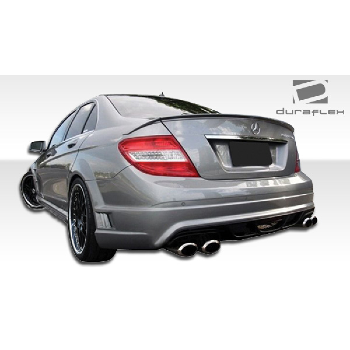 Modify your Mercedes-Benz C300 2008 with our Exterior/Complete Body Kits - Rear angle view of vehicle showcasing body kit