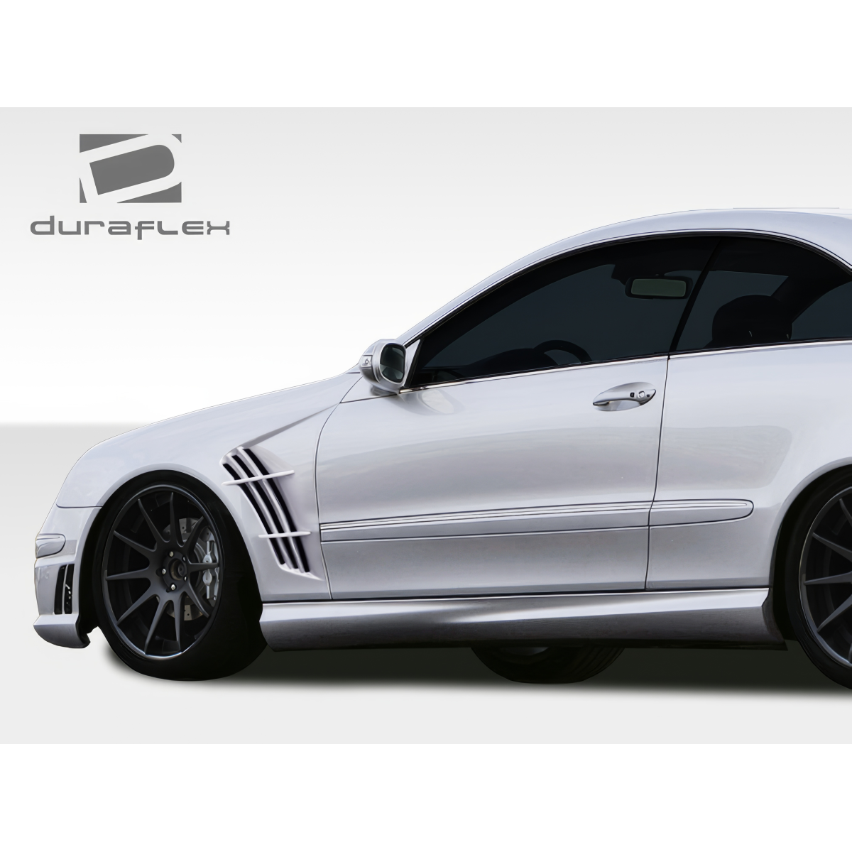 Modify your Mercedes-Benz CLK-Class 2003 with our Exterior/Complete Body Kits - Side angle of Mercedes-Benz CLK-Class body kit