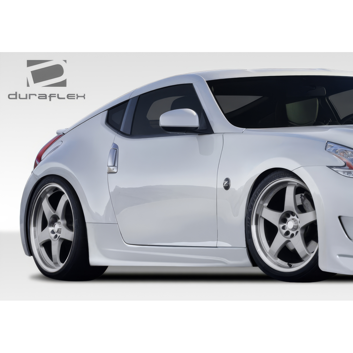 Modify your Nissan 370Z 2009 with our Exterior/Complete Body Kits - Angled side view of Nissan 370Z showing body kit