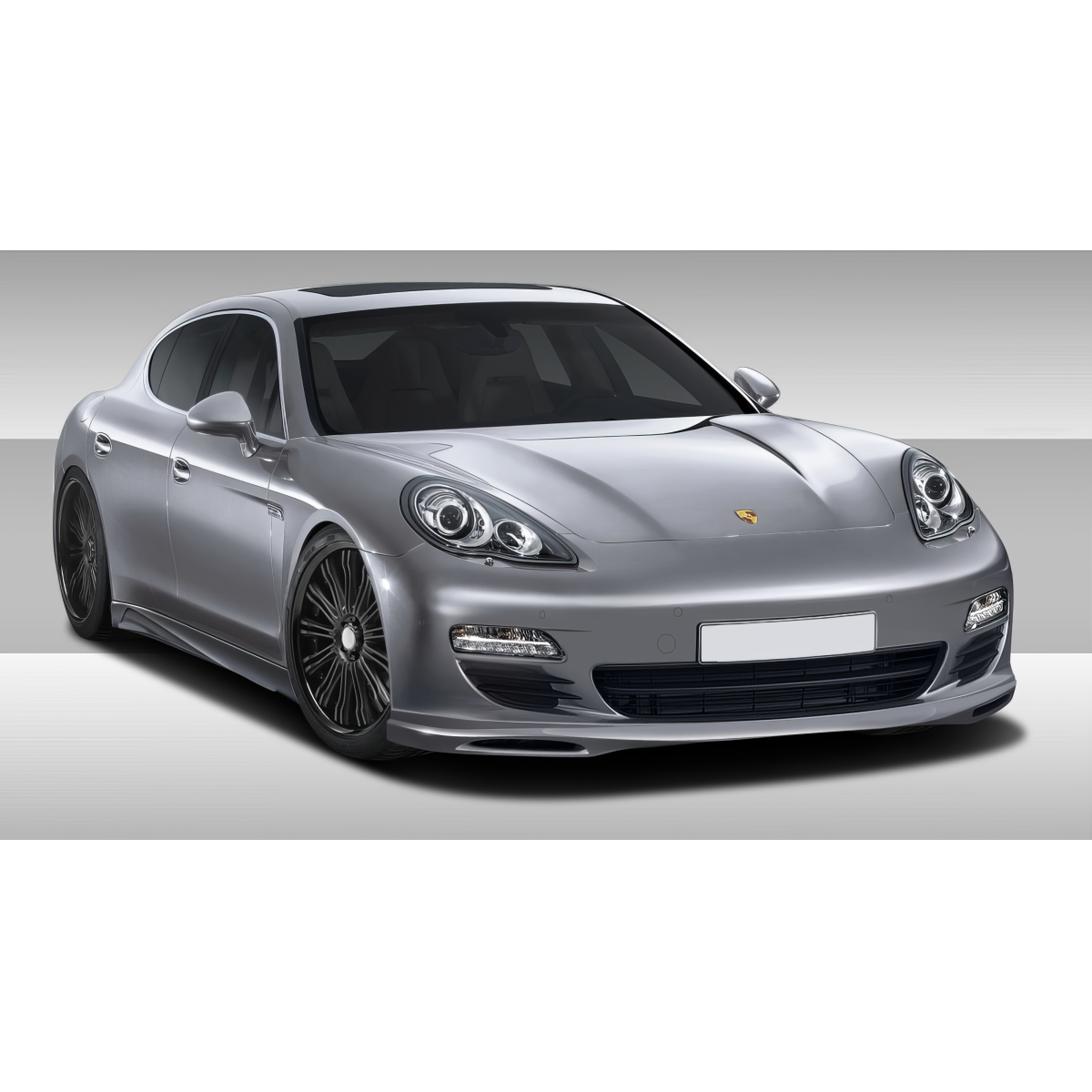 Modify your Porsche Panamera 2010 with our Exterior/Complete Body Kits - Front three quarter angle view of the vehicle