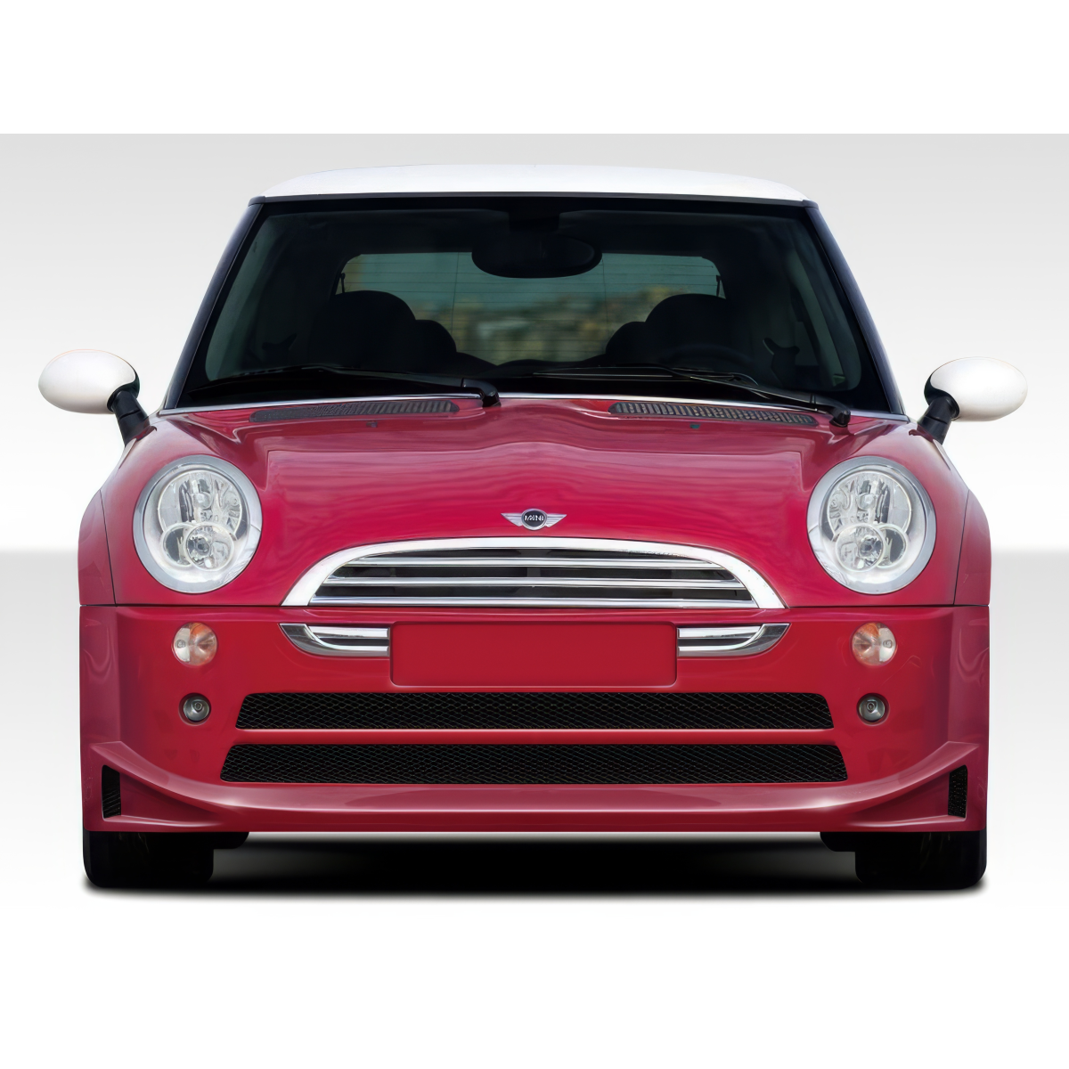 Modify your Mini Cooper 2002 with our Exterior/Front Bumpers or Lips - Front view of Mini Cooper bumper part