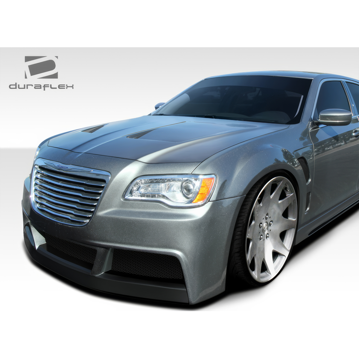 Modify your Chrysler 300 2011 with our Exterior/Front Bumpers or Lips - Front angle view of vehicle part