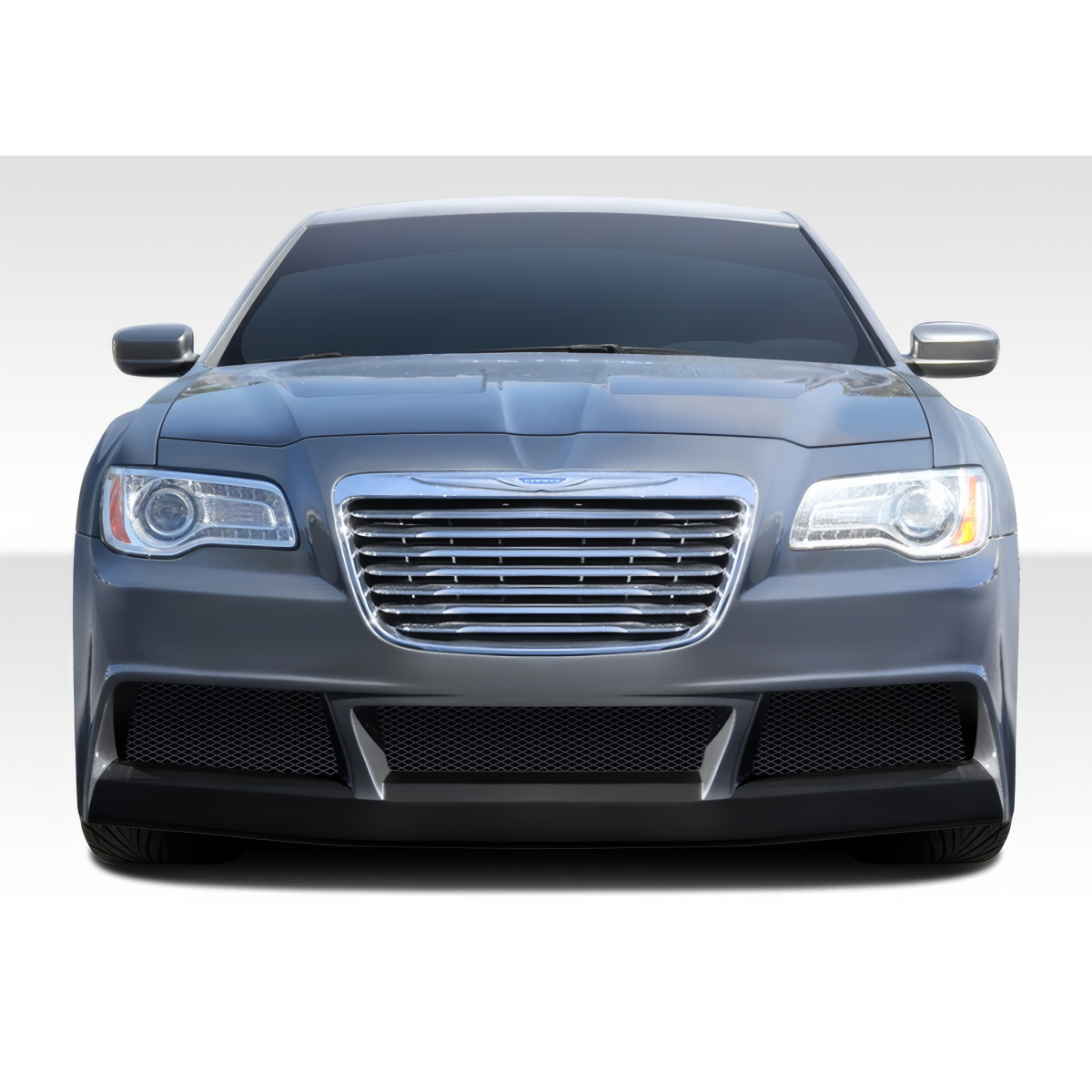 Modify your Chrysler 300 2011 with our Exterior/Front Bumpers or Lips - Front view of Chrysler 300 at eye level