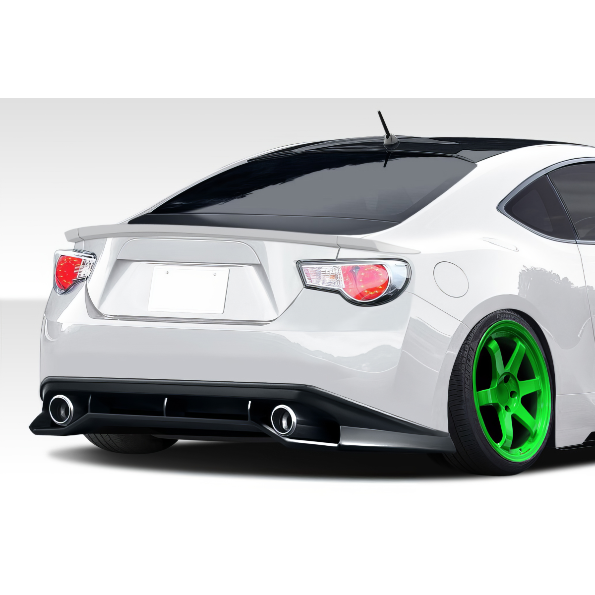 Modify your Subaru BRZ 2013 with our Exterior/Rear Bumpers or Lips - Rear angle view of the rear bumper