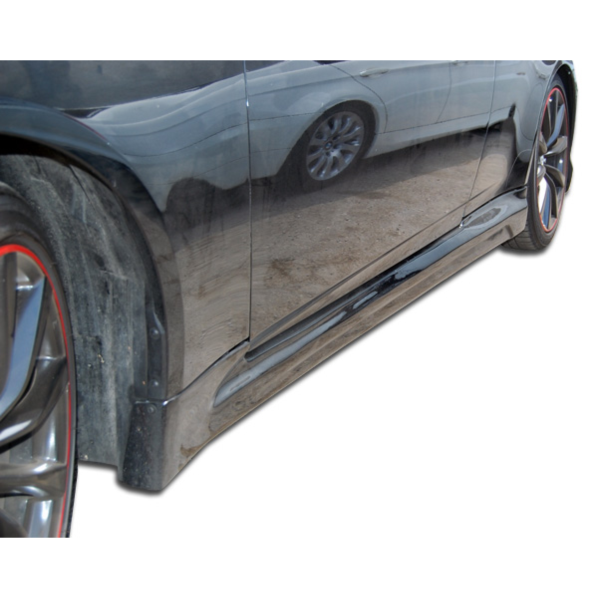 Modify your Infiniti G37 2008 with our Exterior/Complete Body Kits - Side view of the Infiniti G37 showing lower body kit