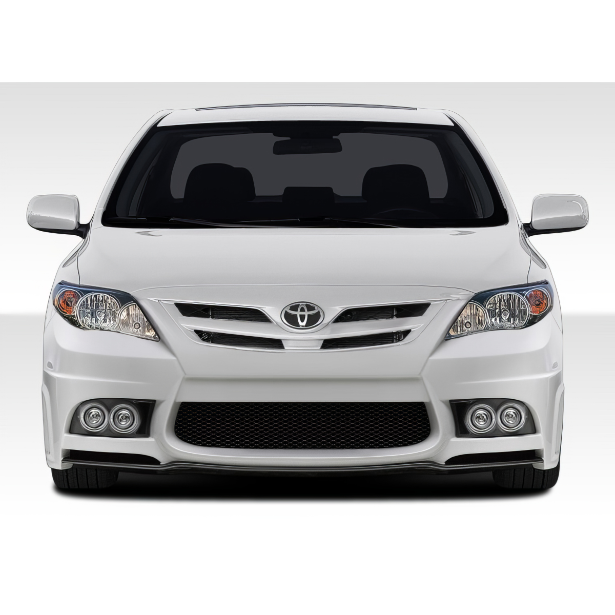 Modify your Toyota Corolla 2011 with our Exterior/Front Bumpers or Lips - Front view of the vehicle