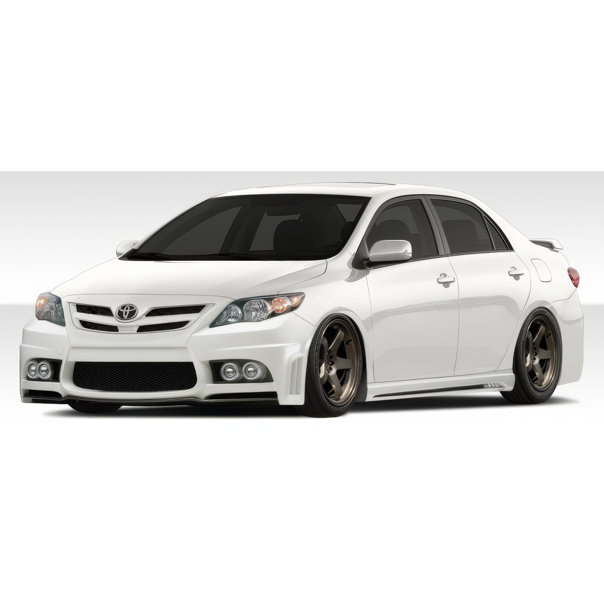 Modify your Toyota Corolla 2011 with our Exterior/Complete Body Kits - Frontal side angle view of the vehicle