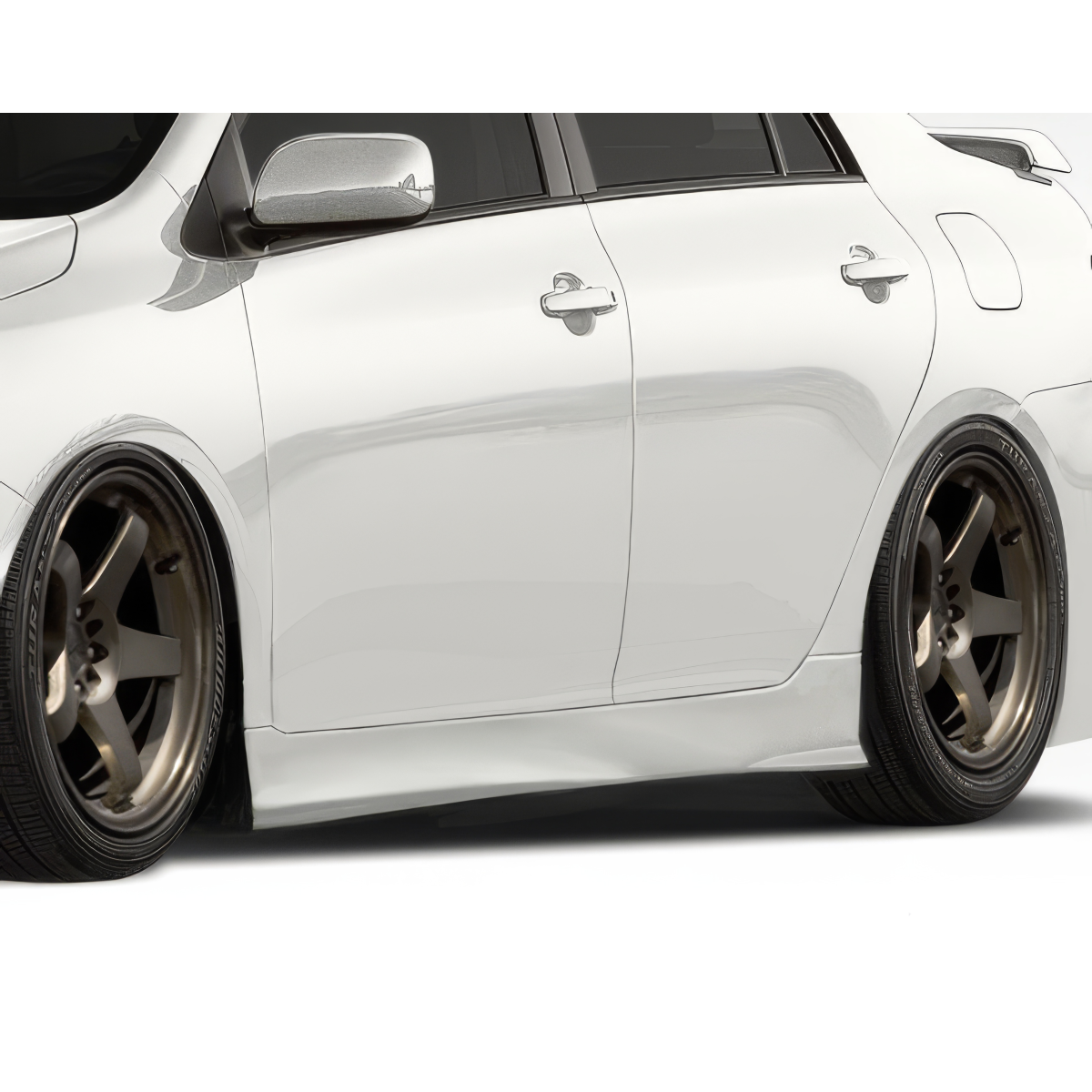 Modify your Toyota Corolla 2011 with our Exterior/Complete Body Kits - The part is shown from a side angle