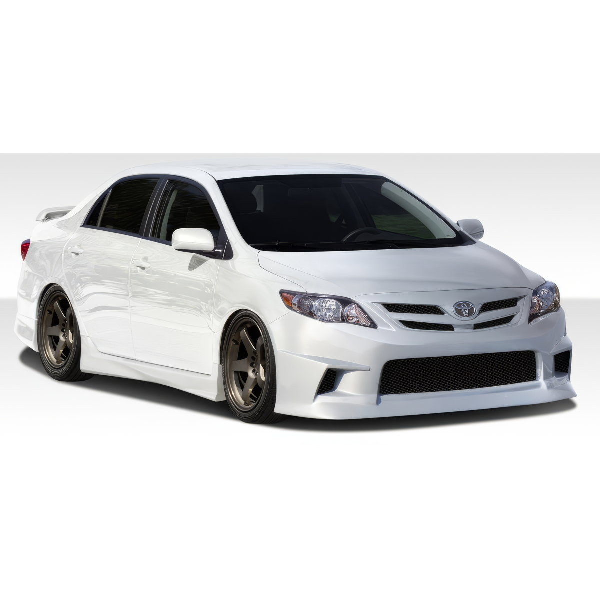 Modify your Toyota Corolla 2011 with our Exterior/Complete Body Kits - Front quarter view of the vehicle