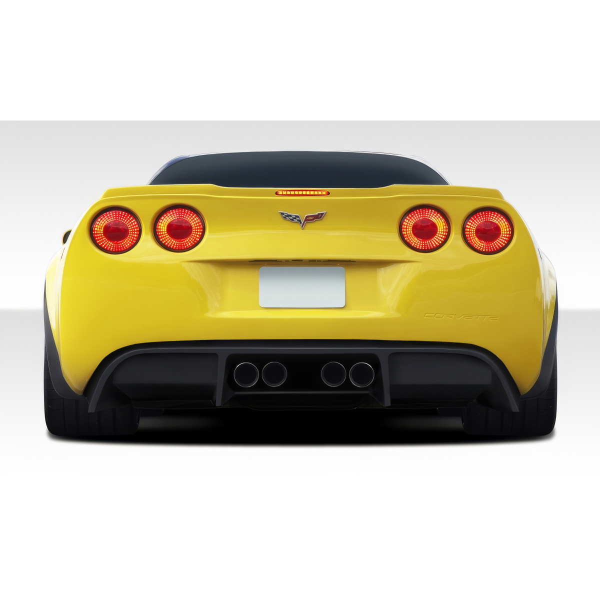 Modify your Chevrolet Corvette 2005 with our Exterior/Diffusers - View from the rear at a slight angle