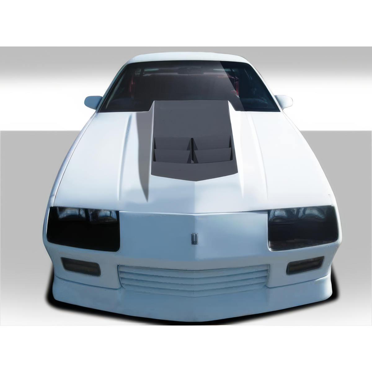 Modify your Chevrolet Camaro 1982 with our Exterior/Hoods - Front view of hood part for Chevrolet Camaro
