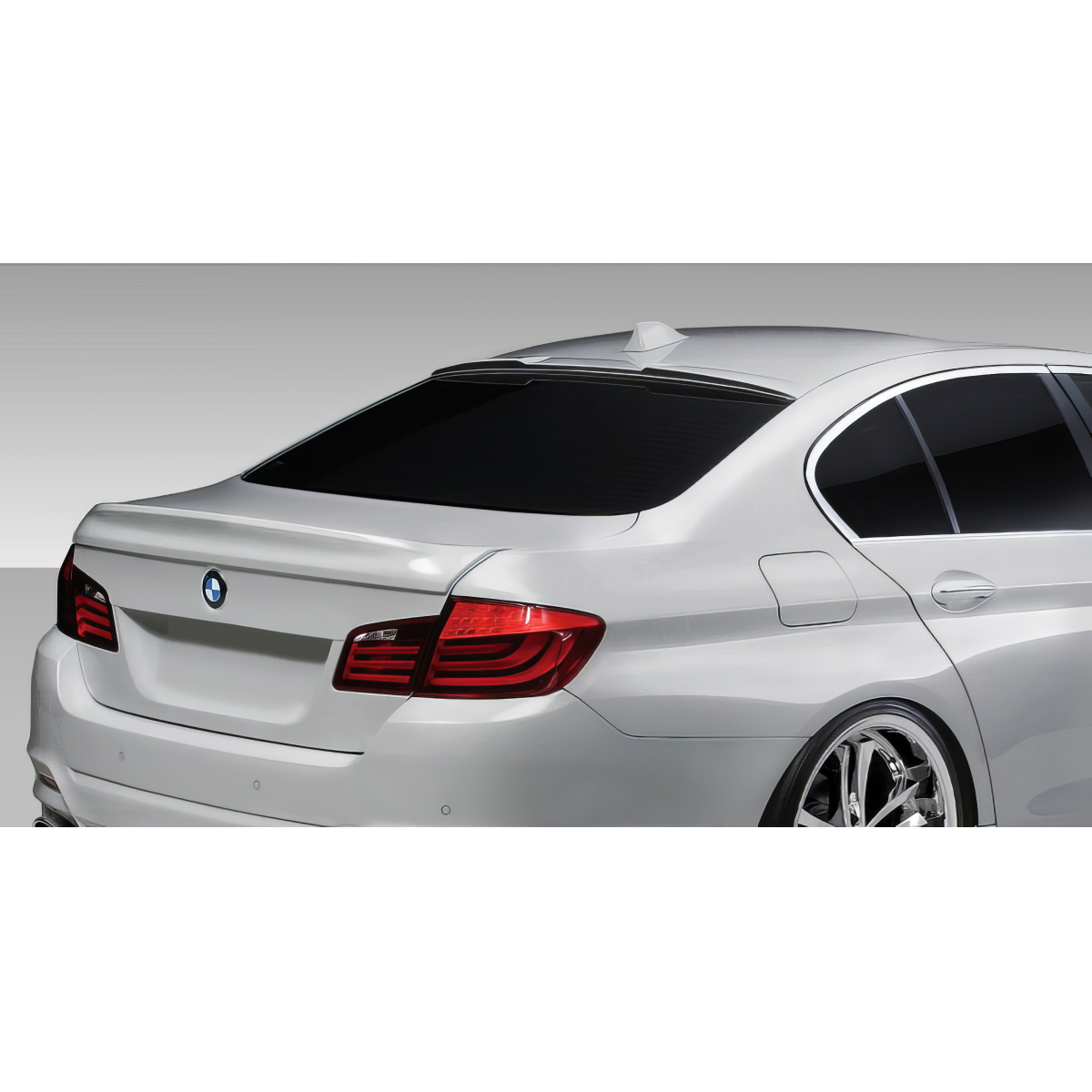 Modify your BMW 5-Series 2011 with our Exterior/Wings - Rear angle view of car wing trunk lid