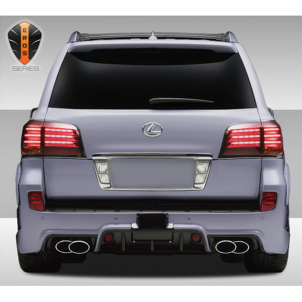 Modify your Lexus LX570 2008 with our Exterior/Rear Bumpers or Lips - Rear view of vehicle at straight angle