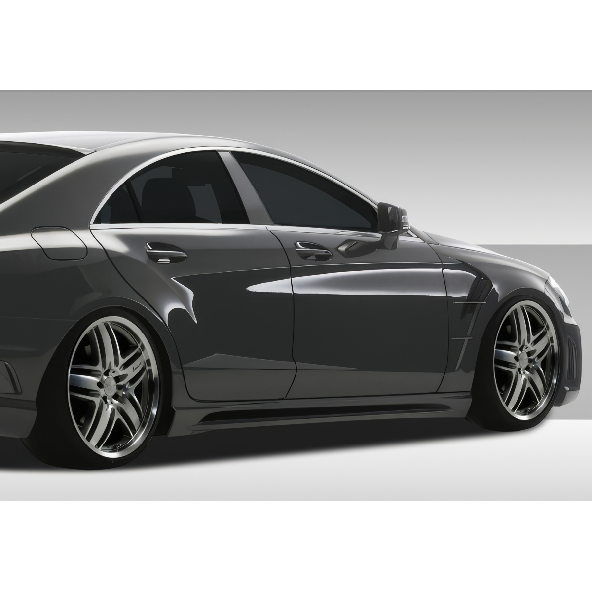 Modify your Mercedes-Benz CLS-Class 2012 with our Exterior/Side Skirts - Side view showcasing the vehicle's profile