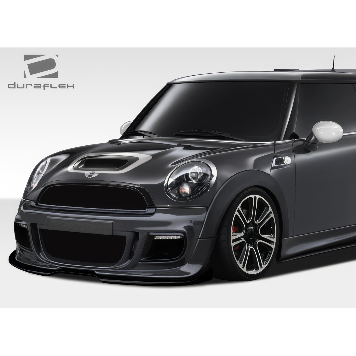 Modify your Mini Cooper 2007 with our Exterior/Front Lips - Front angle view of the Mini Cooper