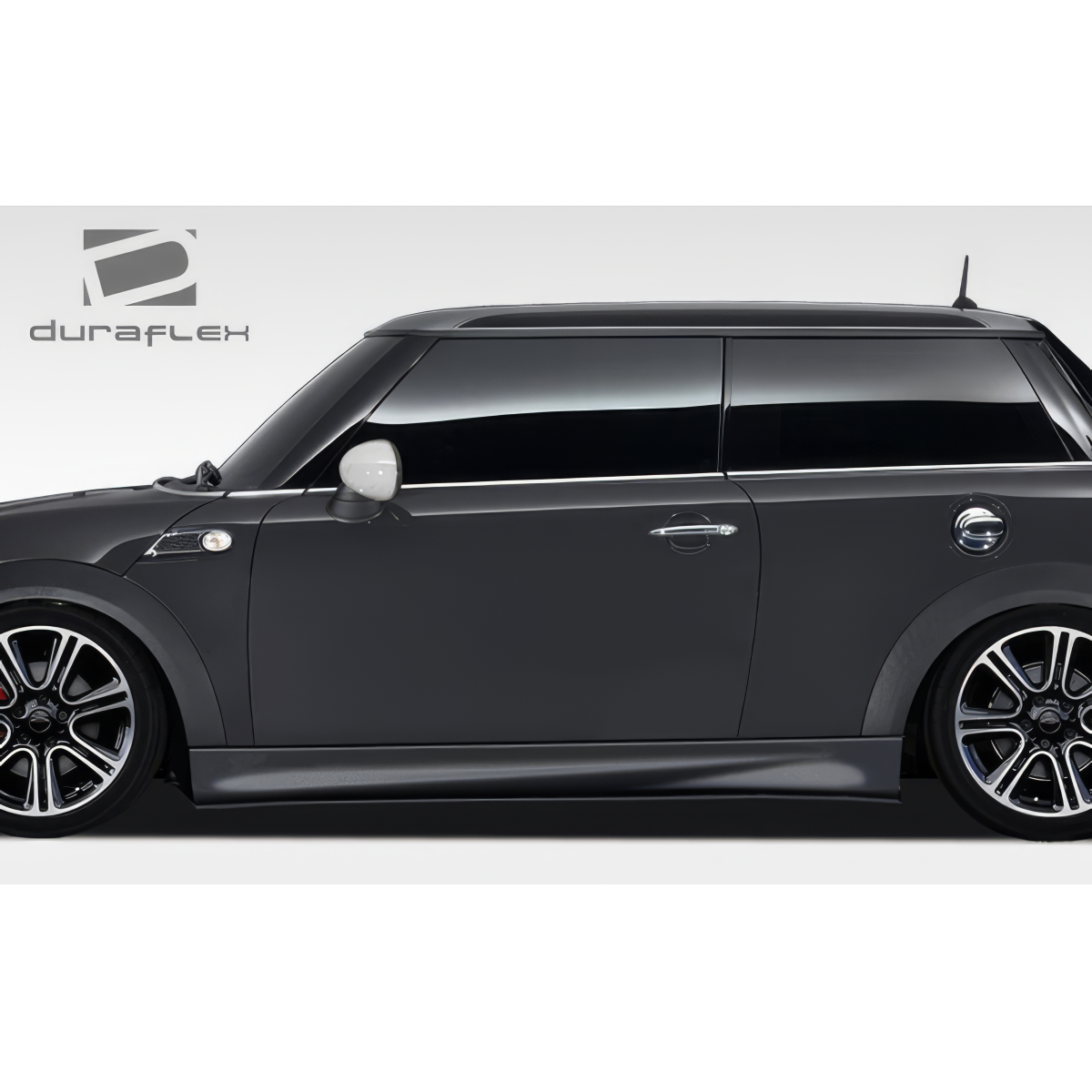 Modify your Mini Cooper 2007 with our Exterior/Other Exterior - Profile view of Mini Cooper showing side skirt splitter