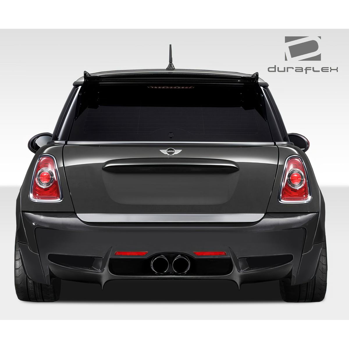 Modify your Mini Cooper 2007 with our Exterior/Complete Body Kits - Rear view looking straight at the back