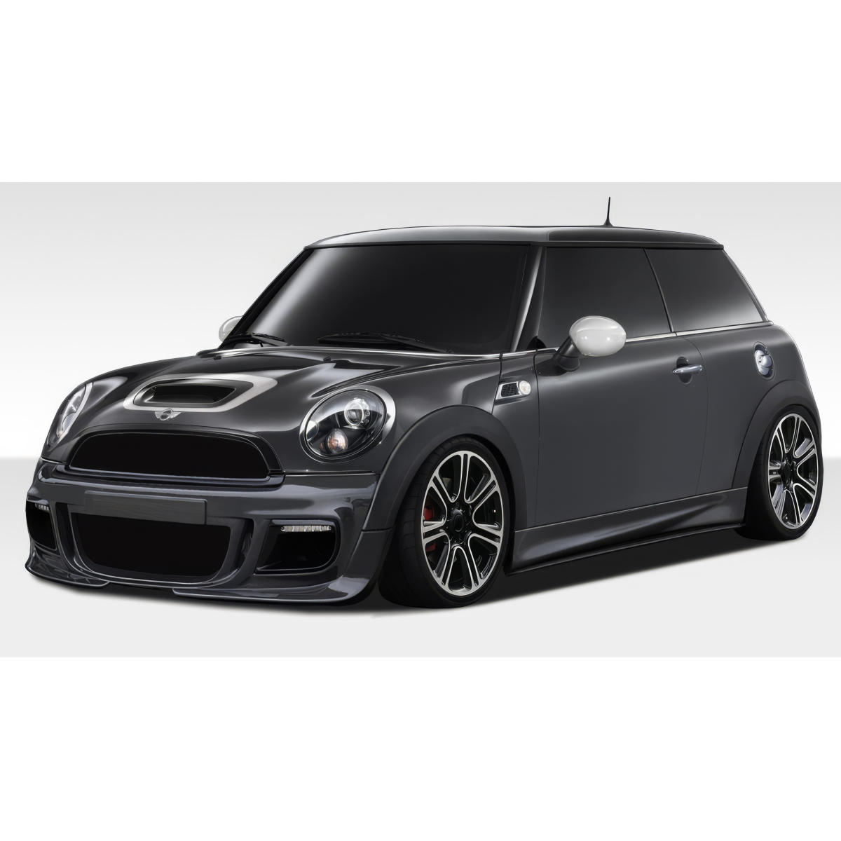 Modify your Mini Cooper 2007 with our Exterior/Complete Body Kits - Front angle showcasing the vehicle's exterior design