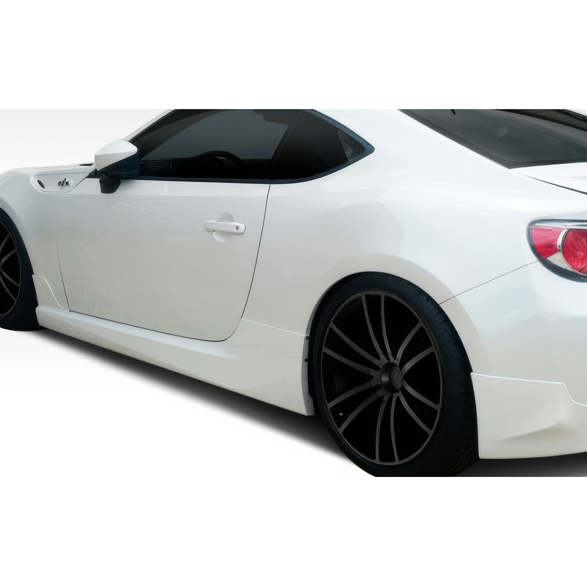 Modify your Scion FR-S 2013 with our Exterior/Complete Body Kits - Side angle view of the car shows the side skirt