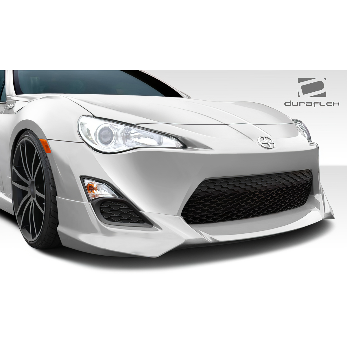 Modify your Scion FR-S 2013 with our Exterior/Complete Body Kits - Front angled view of body kit on Scion FR-S