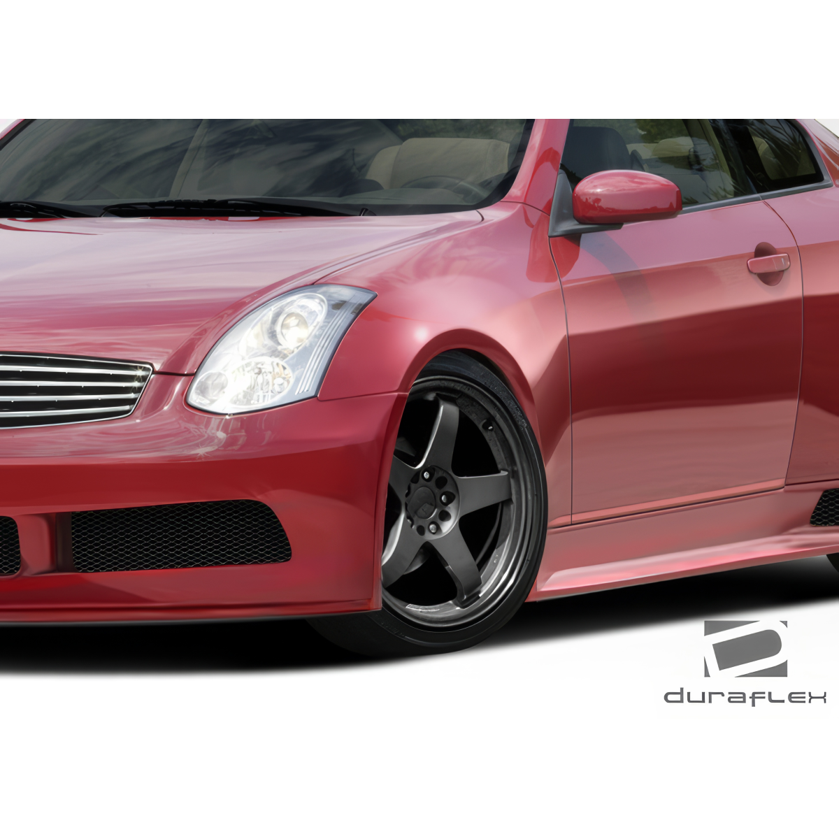 Modify your Infiniti G35 2003 with our Exterior/Complete Body Kits - Front quarter angle showing body kit details