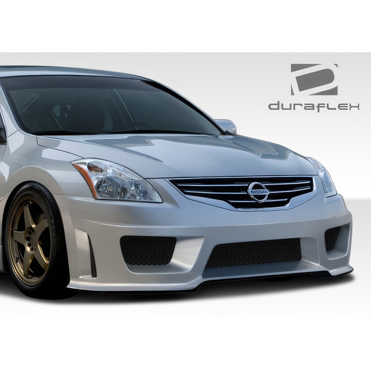 Modify your Nissan Altima 2010 with our Exterior/Front Bumpers or Lips - Front view angle of Nissan Altima with bumper