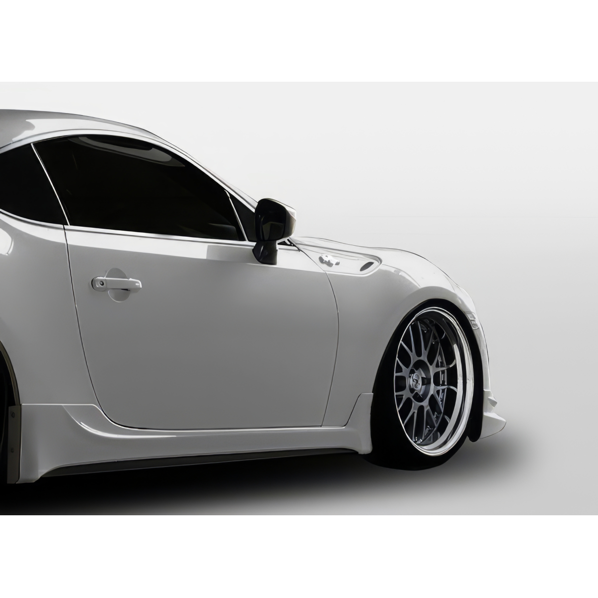 Modify your Subaru BRZ 2013 with our Exterior/Side Skirts - Side angle view of the vehicle part