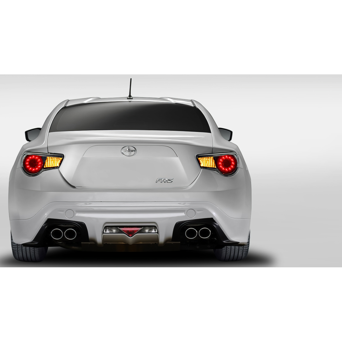 Modify your Subaru BRZ 2013 with our Exterior/Rear Bumpers or Lips - Rear view at a straight angle