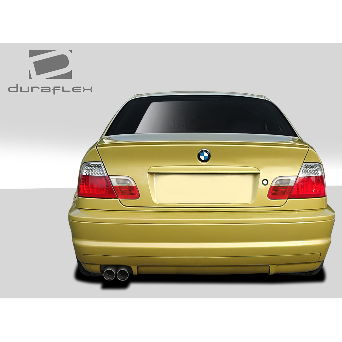 Modify your BMW 3-Series 1999 with our Exterior/Rear Bumpers or Lips - Rear view of vehicle at straight angle