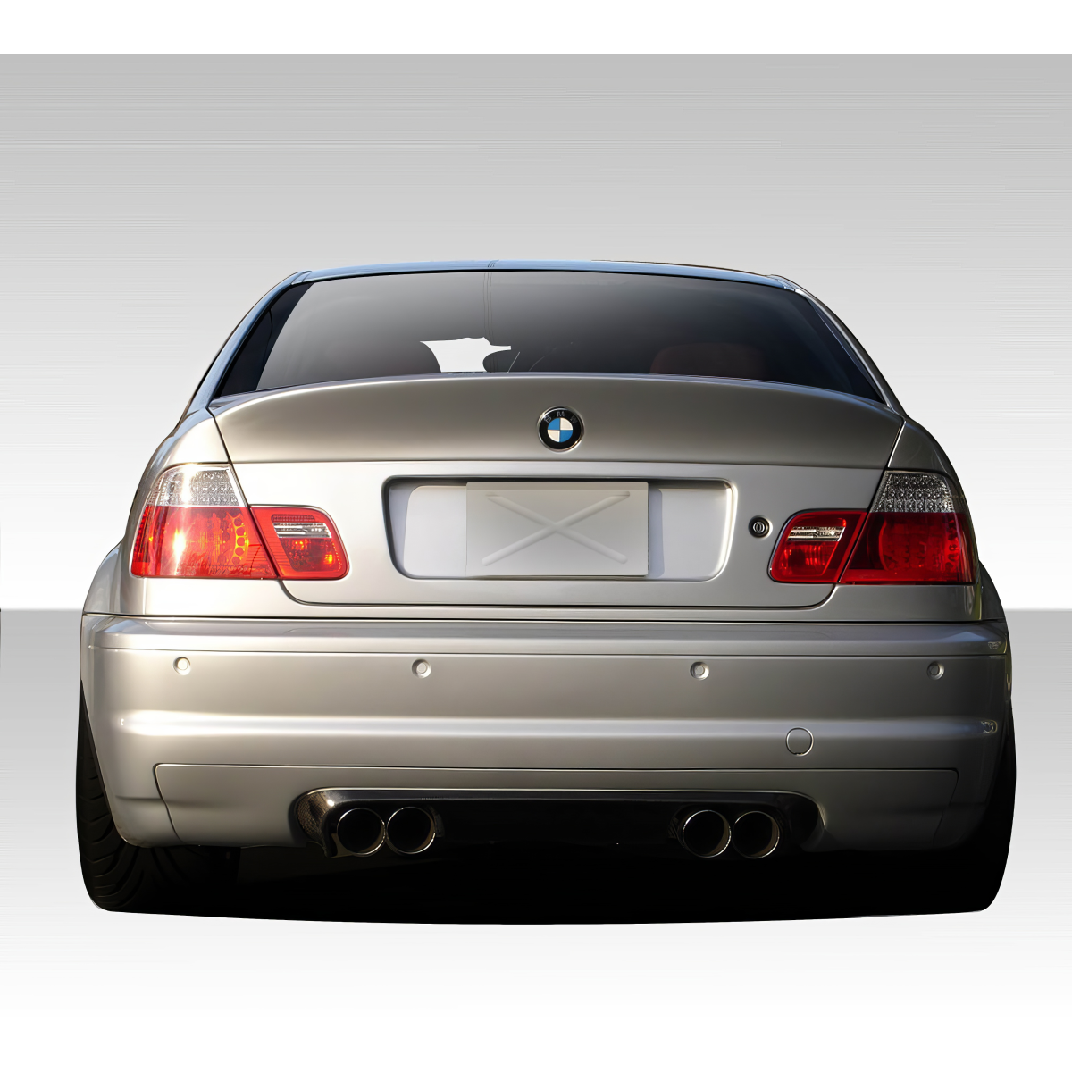 Modify your BMW 3-Series 2000 with our Exterior/Wings - Image shows rear view from slight angle