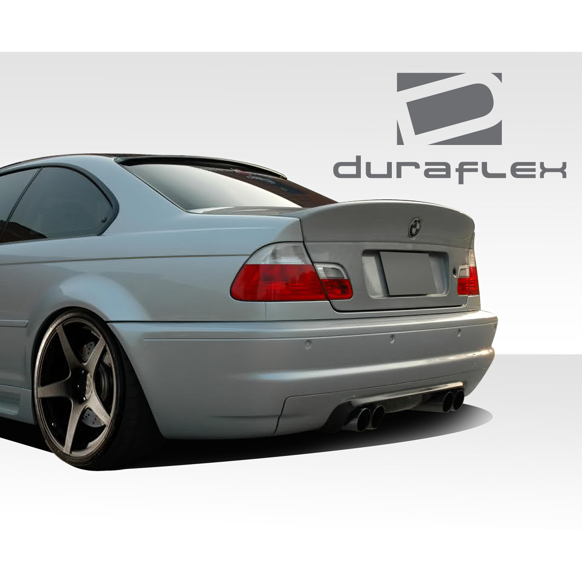 Modify your BMW 3-Series 2000 with our Exterior/Wings - Rear angle showcasing the rear wing and exhaust tips