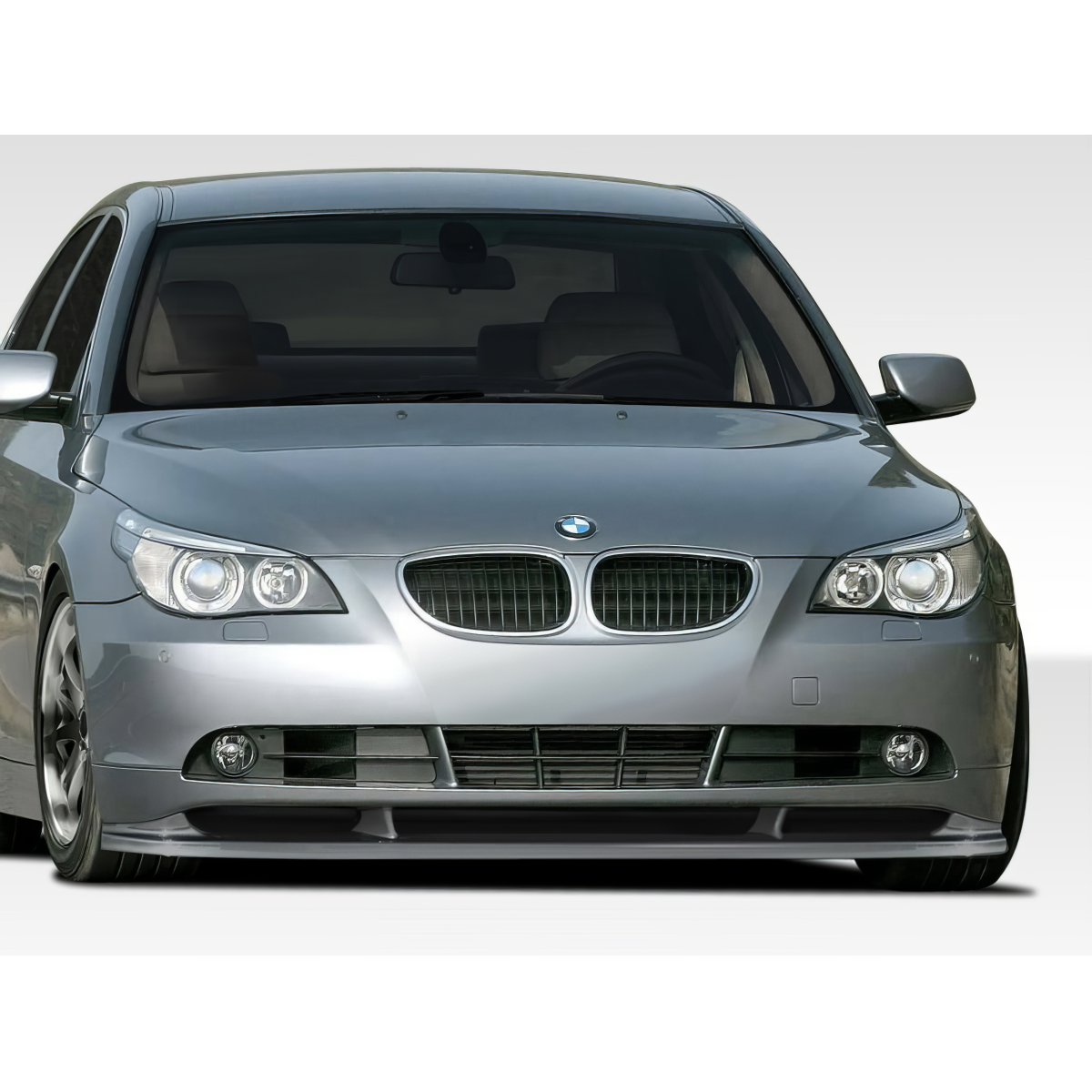 Modify your BMW 5-Series 2004 with our Exterior/Front Bumpers or Lips - Front view of the vehicle at a head-on angle