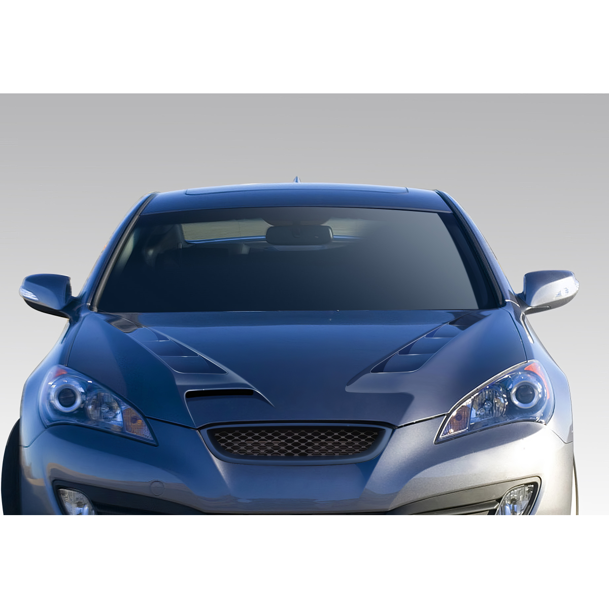 Modify your Genesis G70 2010 with our Exterior/Hoods - Front view of vehicle at eye level angle