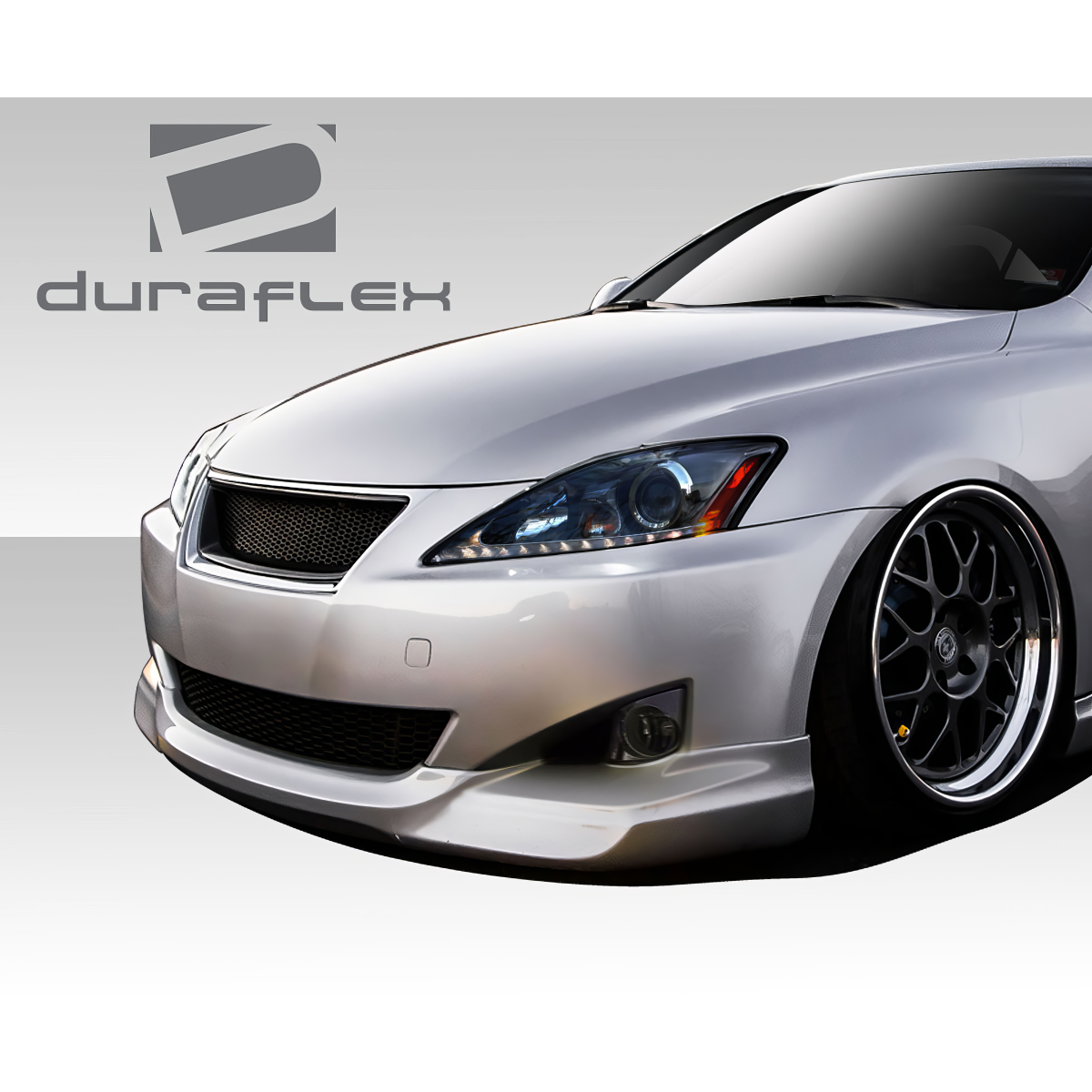 Modify your Lexus IS Series 2006 with our Exterior/Complete Body Kits - Front angle view of the updated bumper part