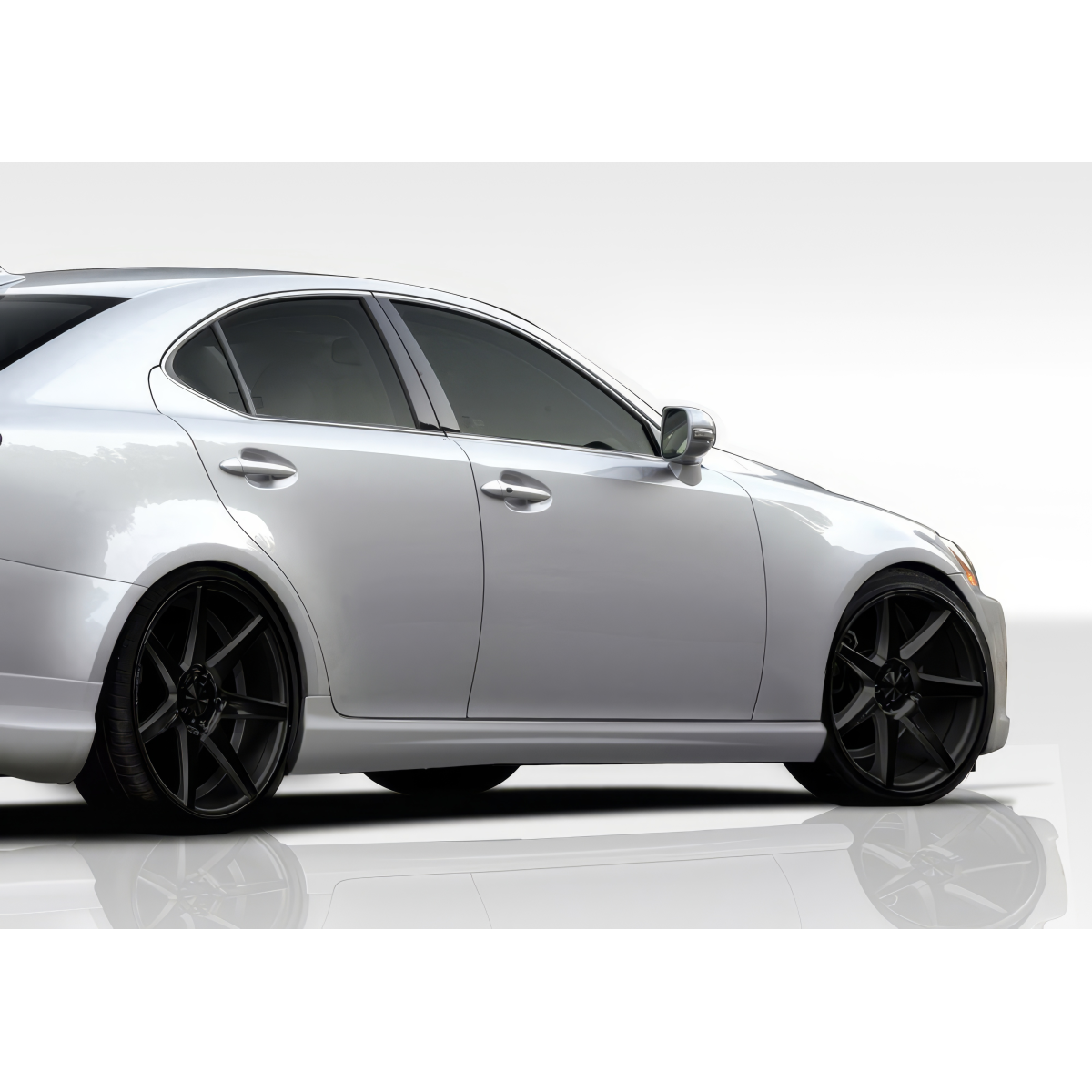 Modify your Lexus IS Series 2006 with our Exterior/Side Skirts - Side view of a Lexus IS sleek and sporty design