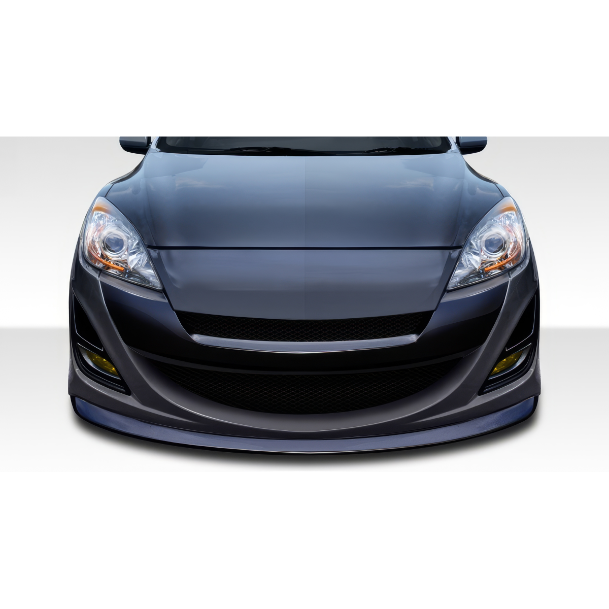 Modify your Mazda 3 2010 with our Exterior/Front Bumpers or Lips - Front view of a Mazda 3 at eye level